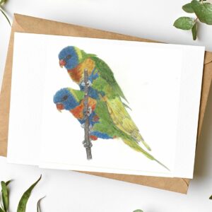 PRTCARD 252 CP Lorikeets