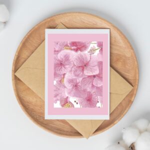 PRTCARD 167 WC Blush Hydrangea