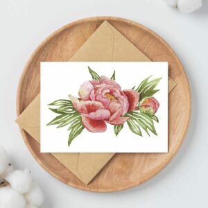 PRTCARD 222 WC Peony
