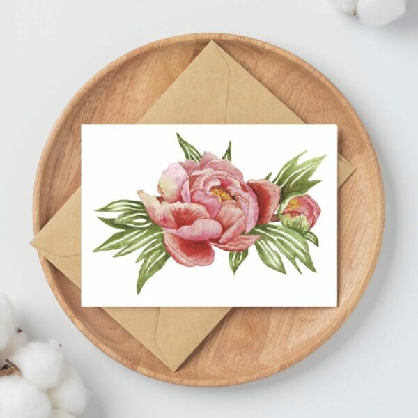 PRTCARD 222 WC Peony