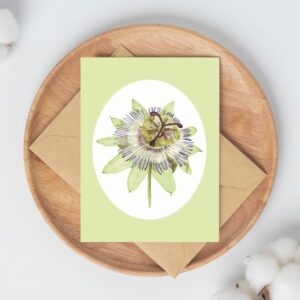 PRTCARD 253 WC Passion Flower
