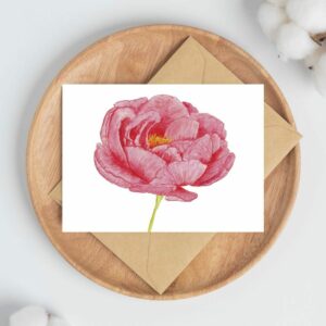 PRTCARD 255  Peony Solo