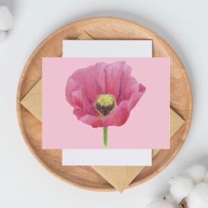 PRTCARD 168 WC Pink Poppy